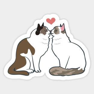 Ragdoll Kisses Sticker